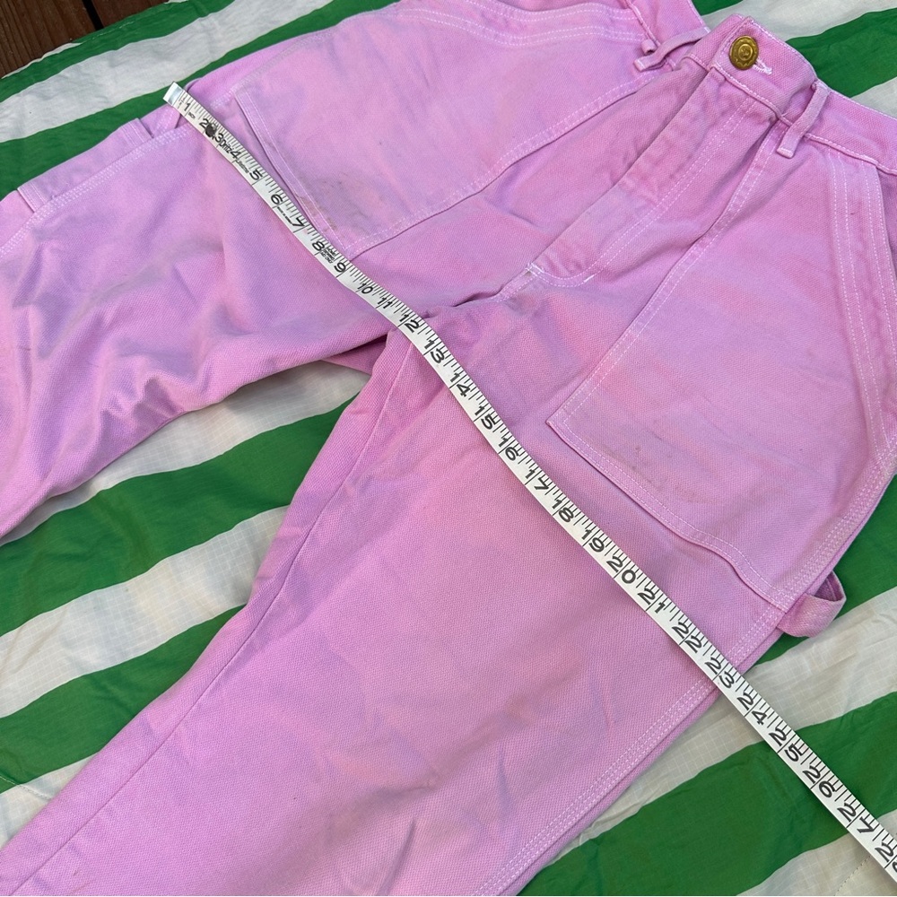 BIG BUD PRESS bubblegum pink carpenter denim pants jeans - Picture 9 of 14
